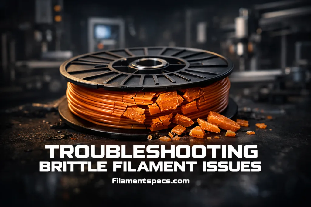 Tips for fixing brittle filament to improve 3D print quality and avoid nozzle clogs.