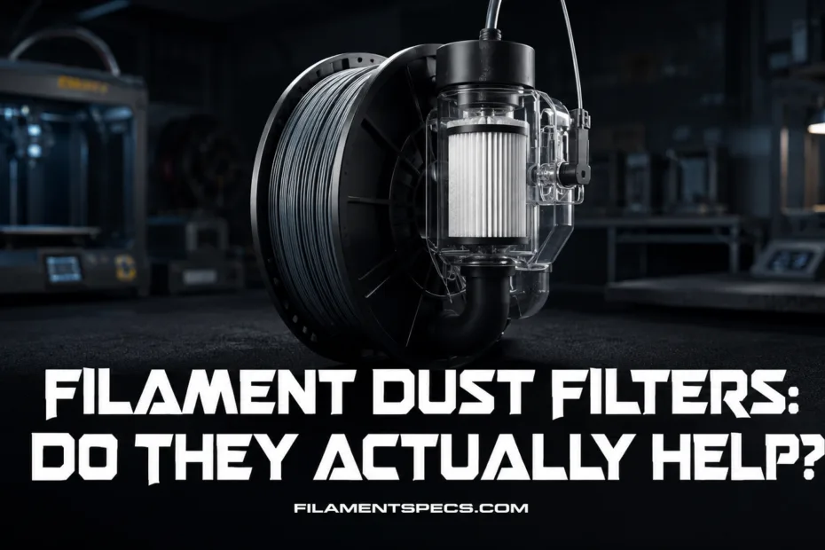 Filament Dust Filters improve 3D printing safety and cleanup by capturing fine dust particles during printing.