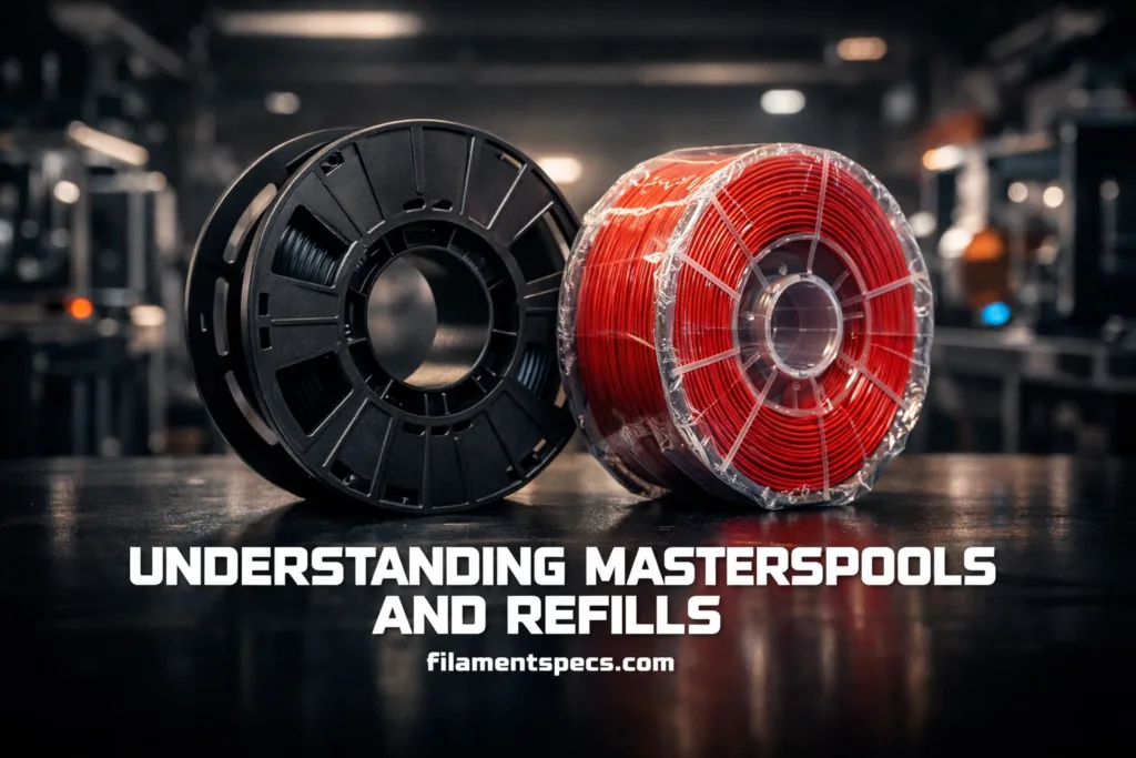 Understanding masterspools and refills with a clear guide for seamless filament swapping.