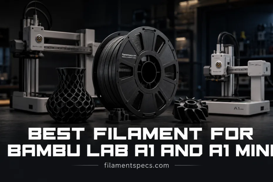 Best filament for Bambu Lab A1 and A1 Mini ensures high-quality 3D prints with easy filament compatibility.