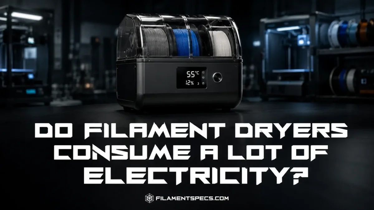 Filament dryer power consumption can be significant, affecting energy bills for 3D printing enthusiasts.