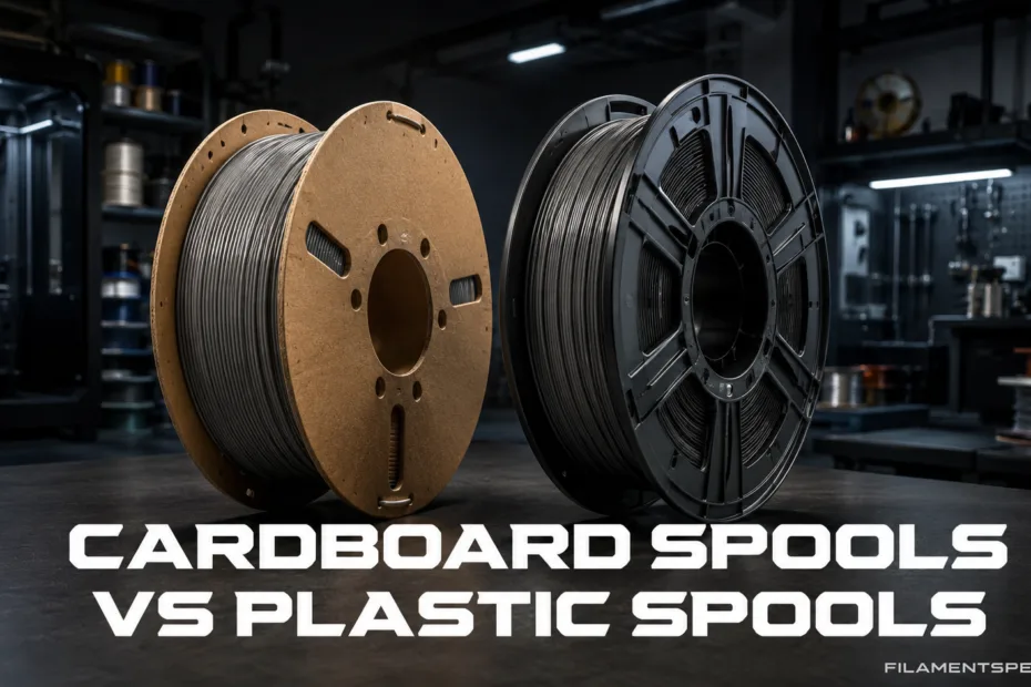 Cardboard spools versus plastic spools for lightweight and durable material storage solutions.