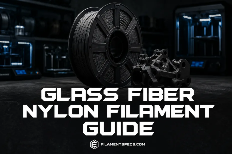 Glass fiber nylon filament guide showcases durable 3D printing filament storage solution for better printing results.