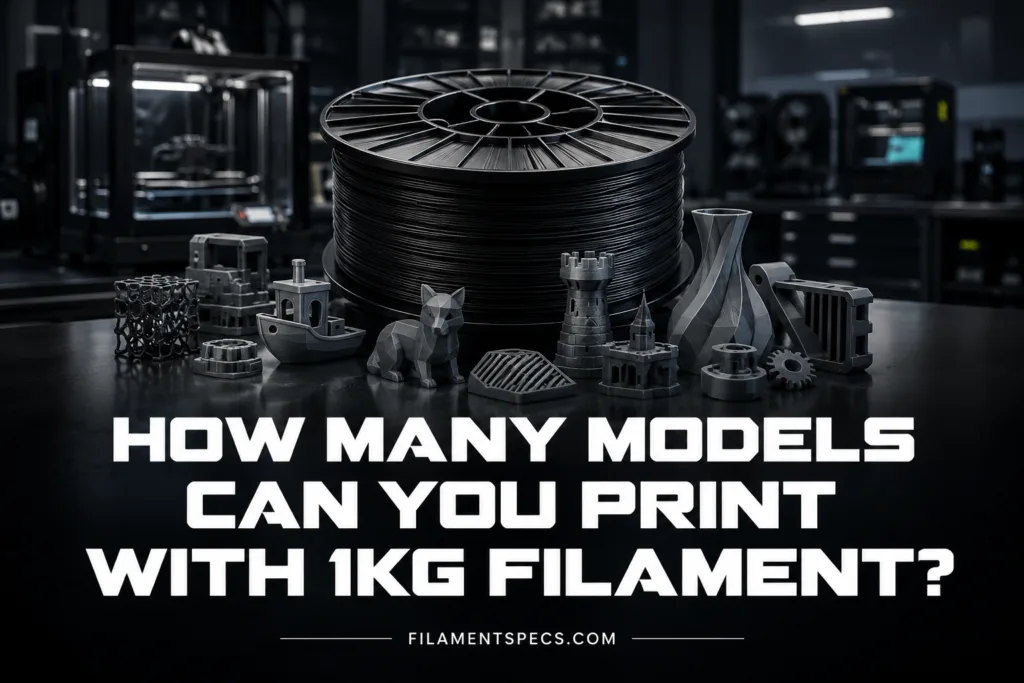 How many models you can print with 1kg filament explained with practical estimates for 3D printing enthusiasts.