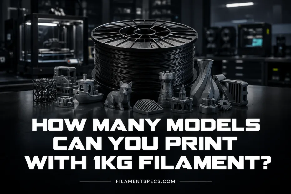 How many models you can print with 1kg filament explained with practical estimates for 3D printing enthusiasts.