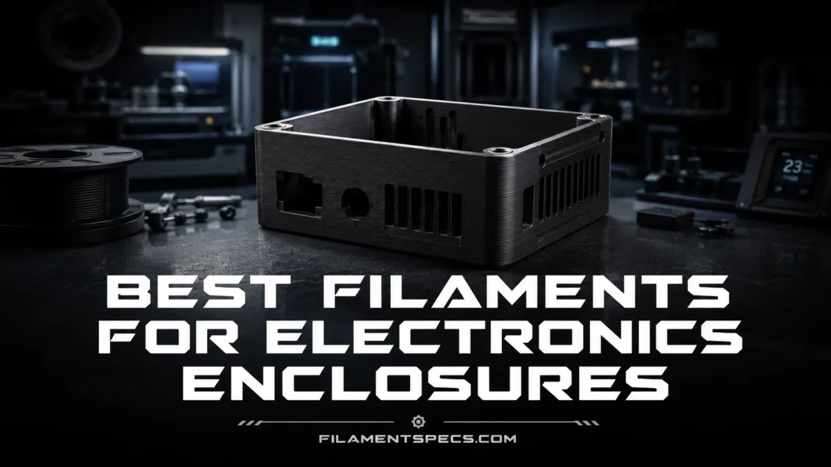 Choosing the best filaments for electronics enclosures ensures durability and safety in 3D-printed projects.