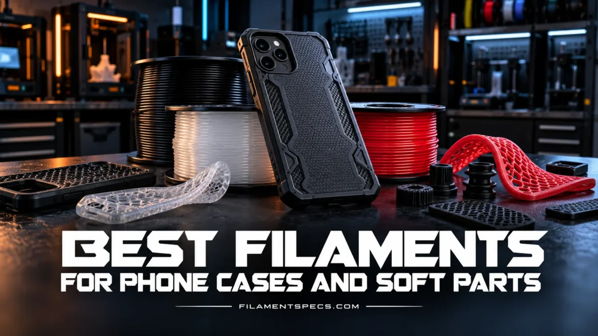 Best filaments for phone cases and soft parts showcase durable and flexible materials perfect for protecting and customizing…